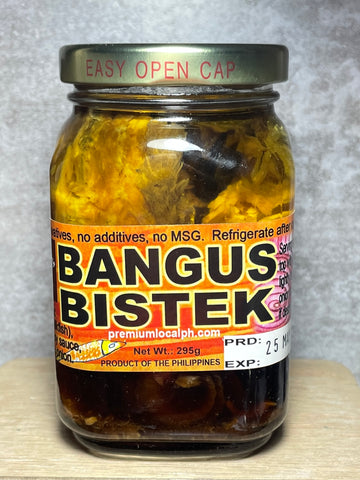 Bangus Fillet Bistek Style in Olive Oil, 8 oz.