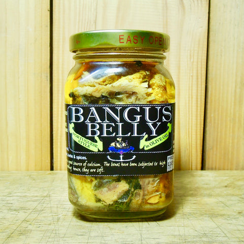 Bangus Belly Portuguese Style in Olive Oil, 8 oz.